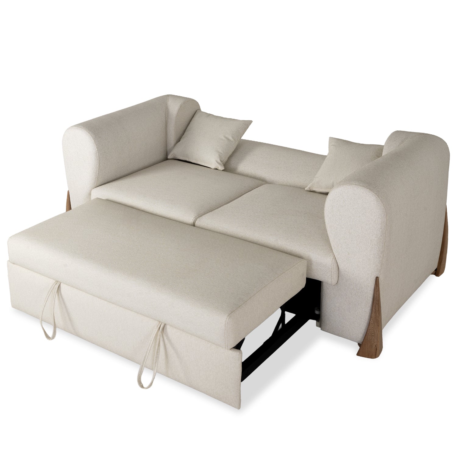 Sofá Cama Bell Eurolino Vitore Blanco, Natural