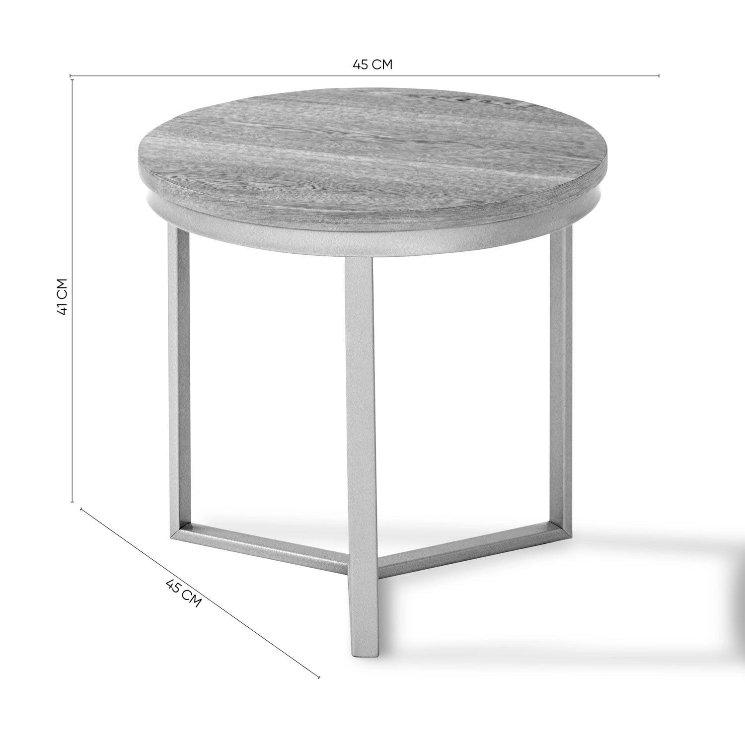 Mesa de Centro Luma 45 Marmolado, Champaña