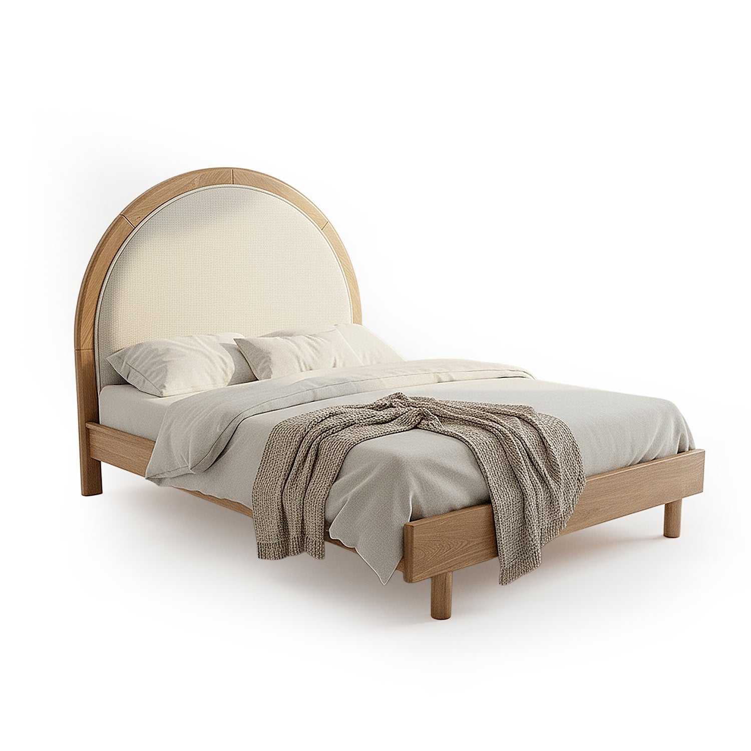 Cama Queen Porter Eurolino Arena Natural