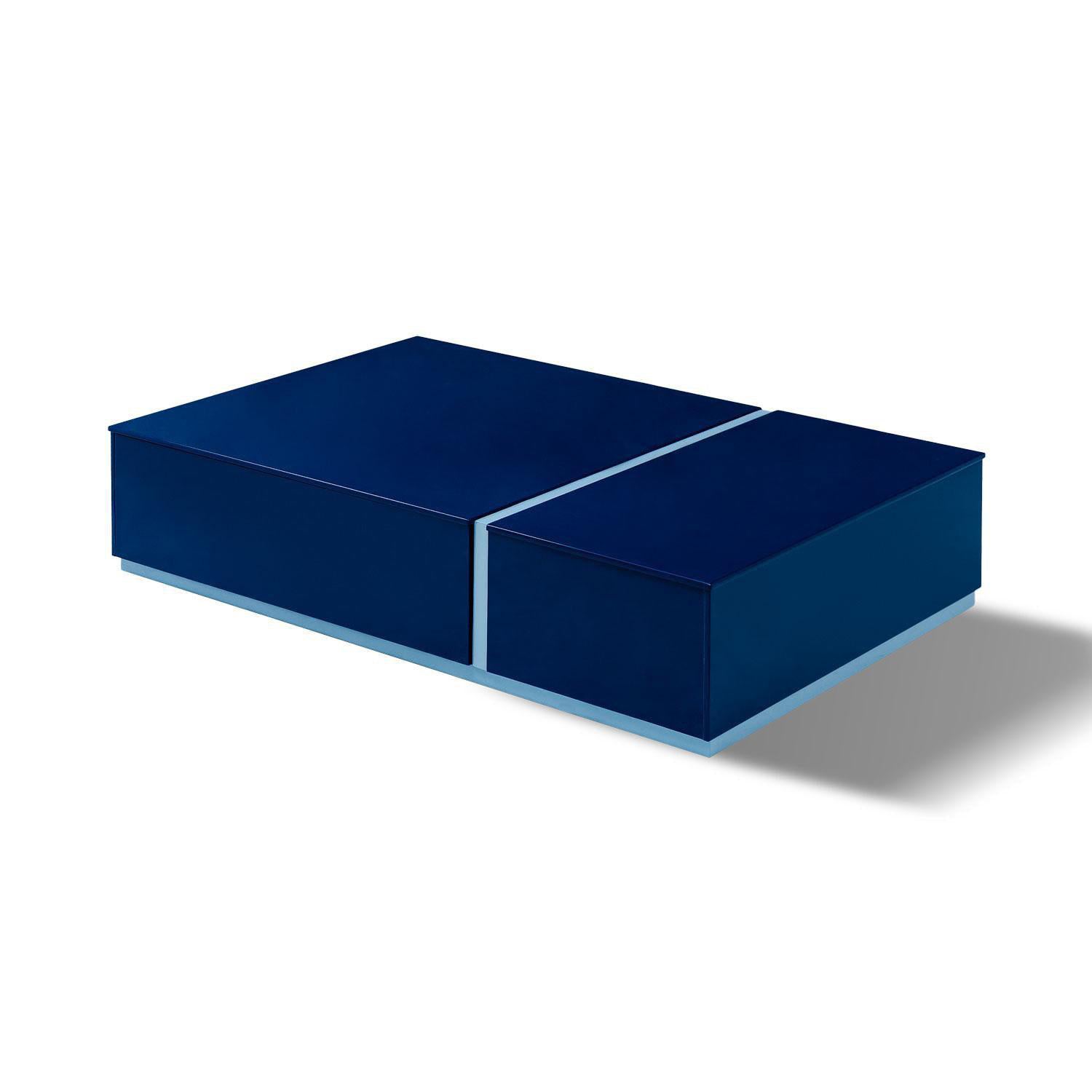 Mesa De Centro Lizzi Azul, Cielo Premium.