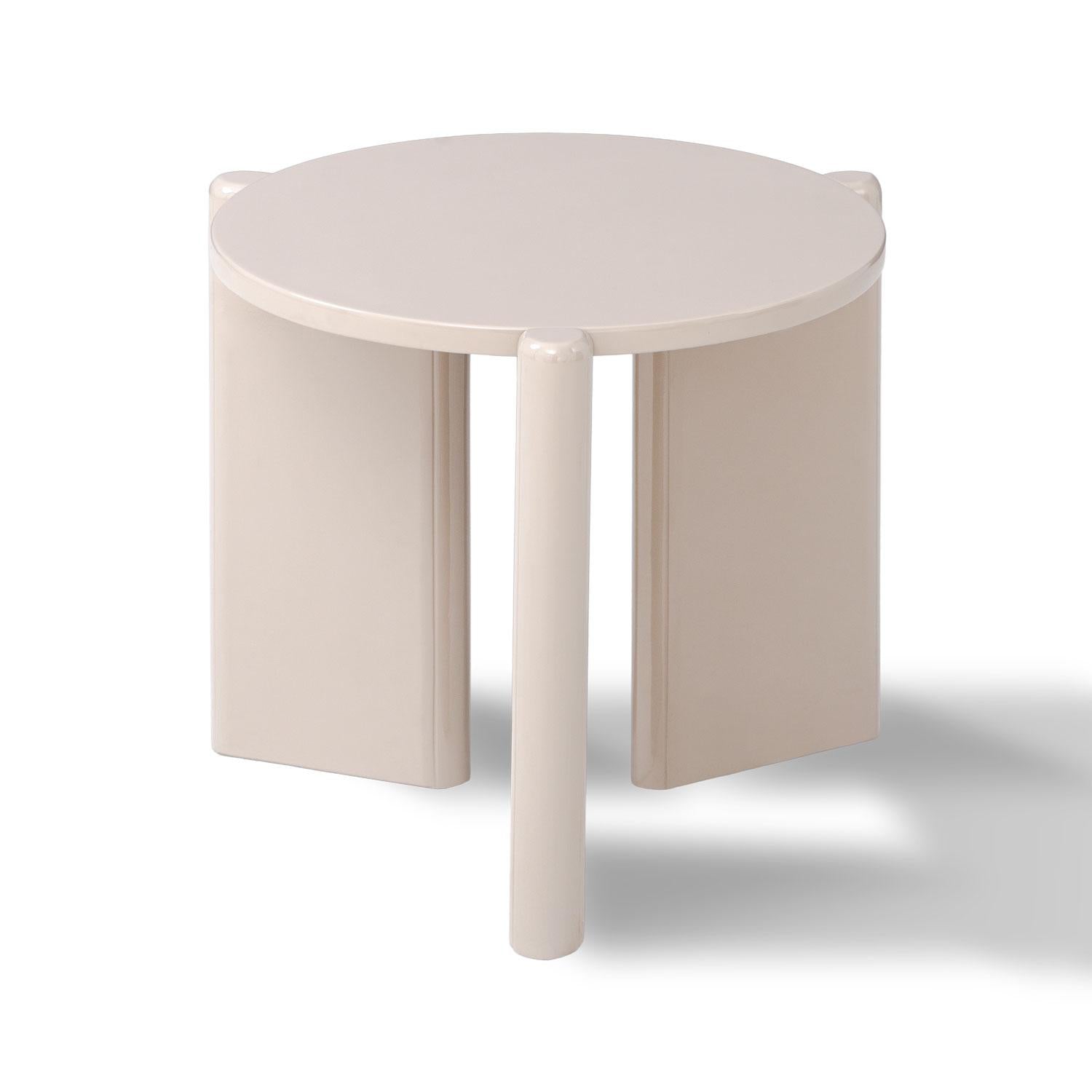 Mesa De Centro Oklam Redonda 45 Redonda Latte.