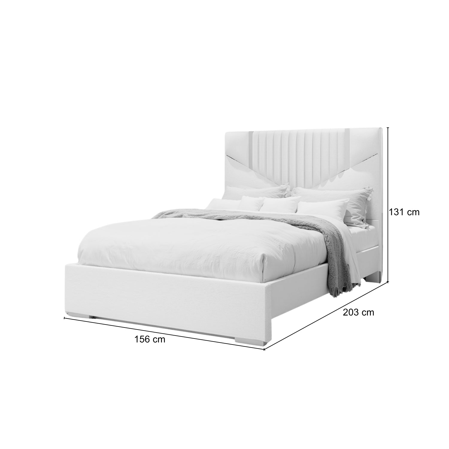 Cama Full Santana Champaña, Beige Perla