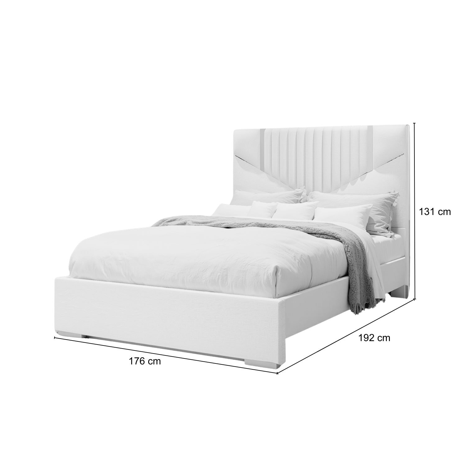 Cama Queen Santana Champaña, Beige Perla