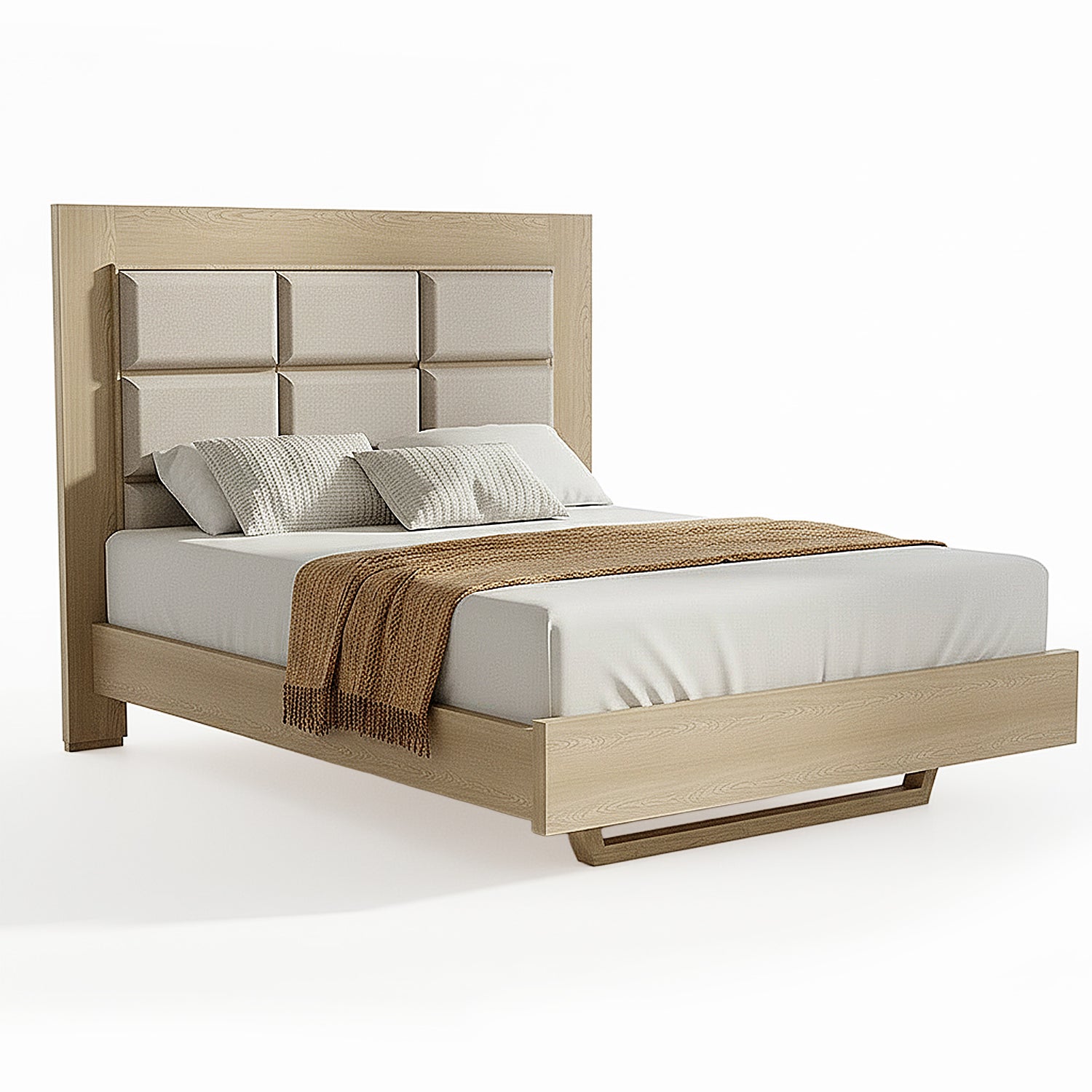 Cama Queen Turin Eurolino Arena, Natural
