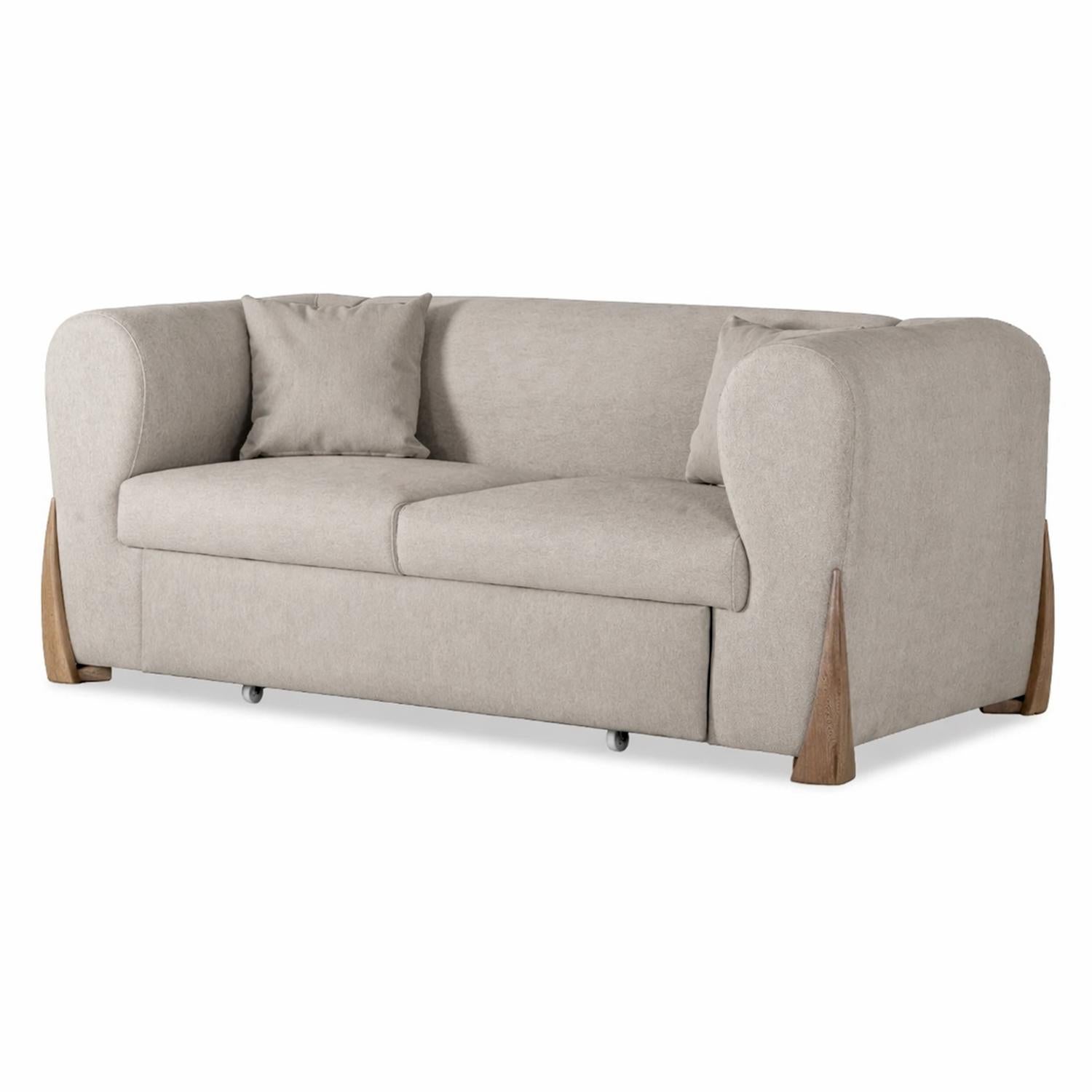 Sofá Cama Bell Impetu Beige, Natural