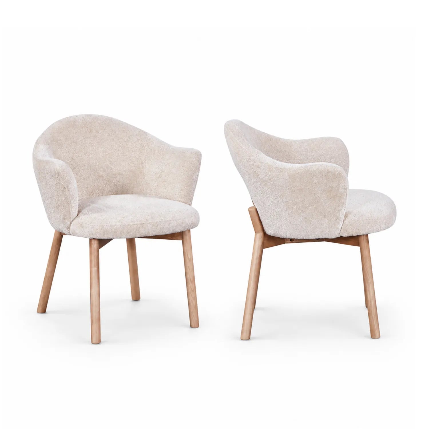 2 Sillas de Comedor Cami Microfibra Beige