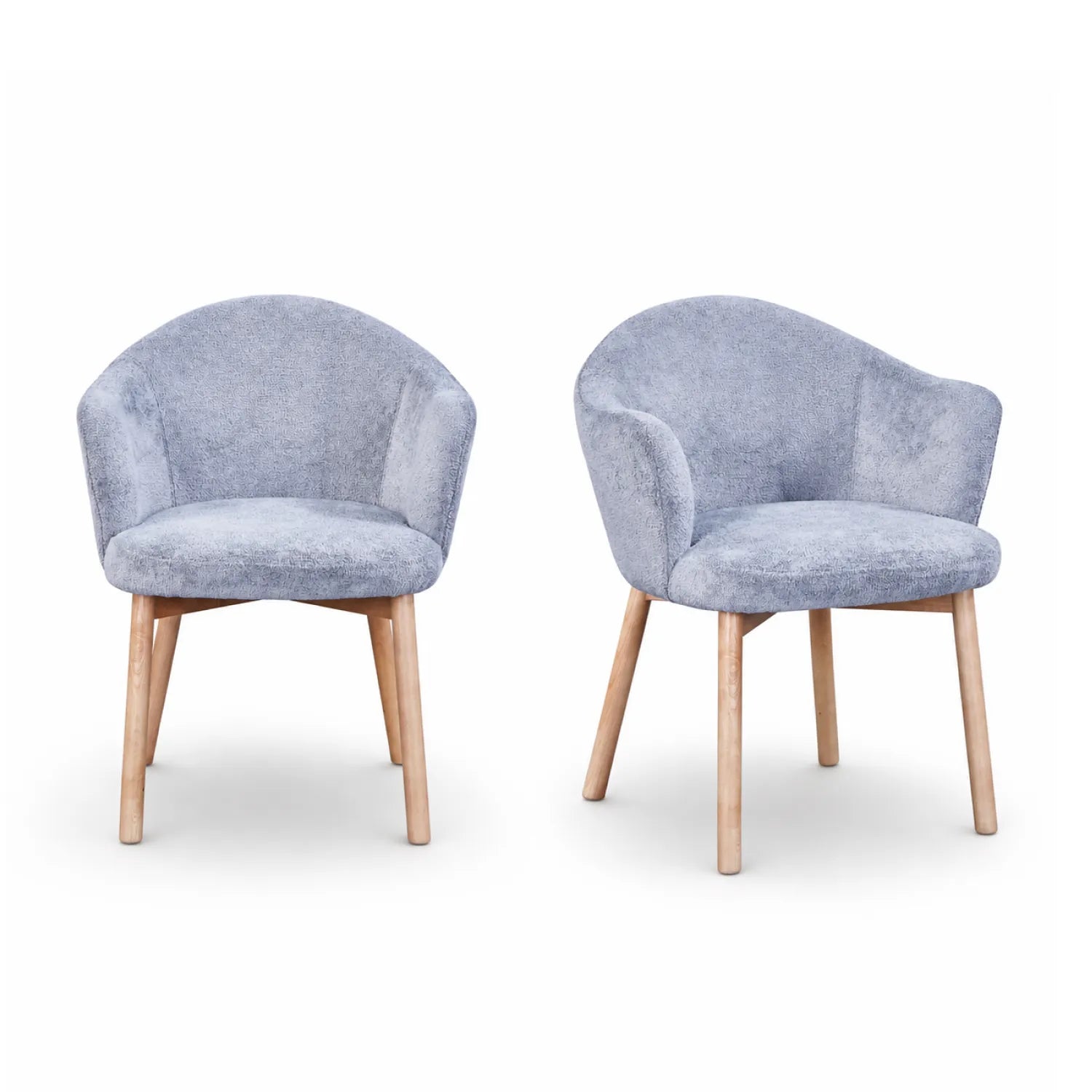 2 Sillas de Comedor Cami Microfibra Gris