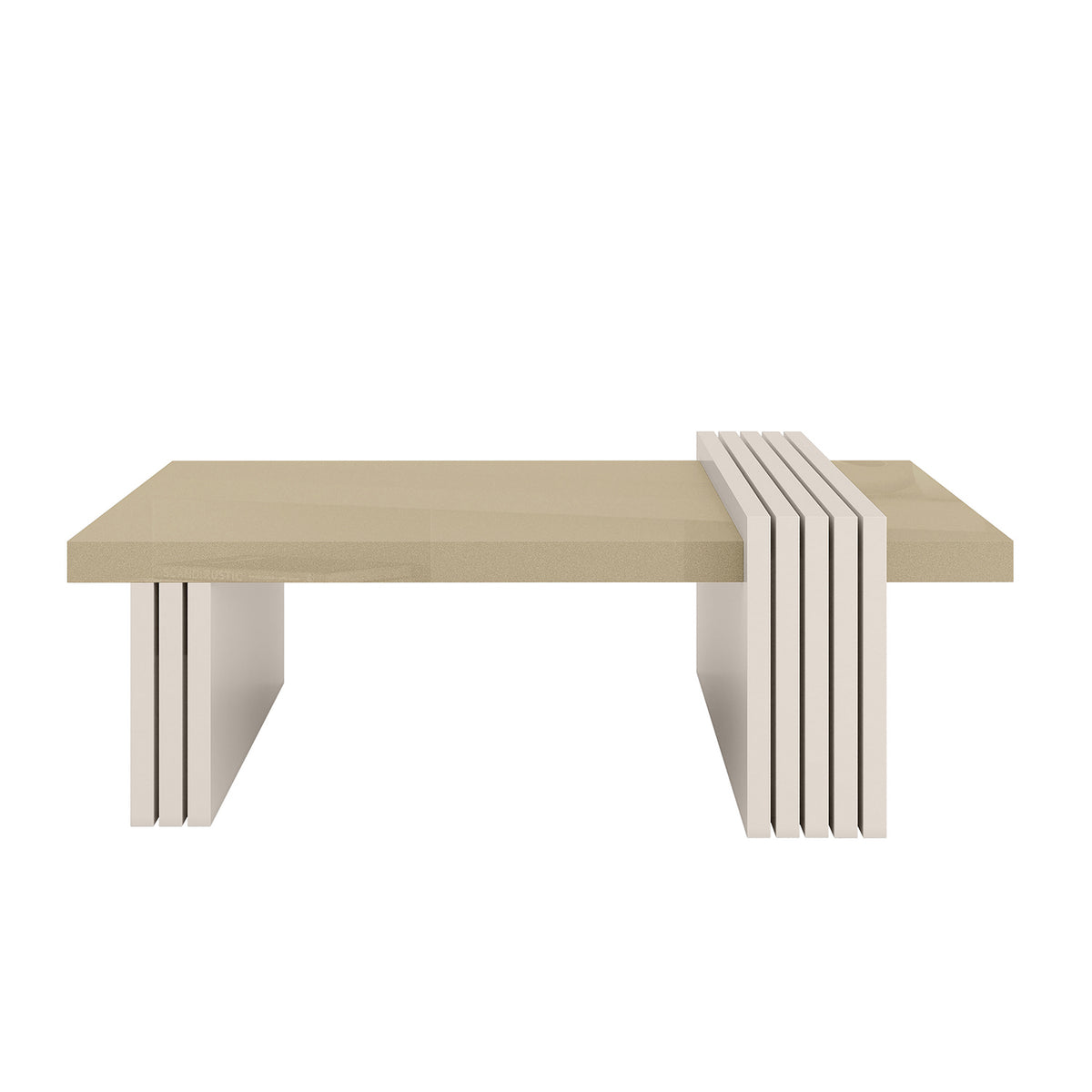 Mesa de Centro Vero Offwhite, Champaña
