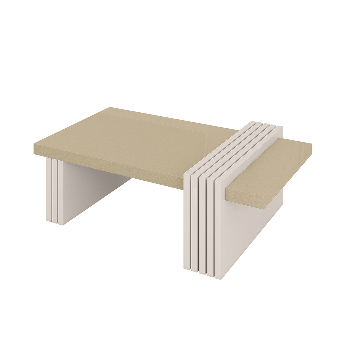 Mesa de Centro Vero Offwhite, Champaña