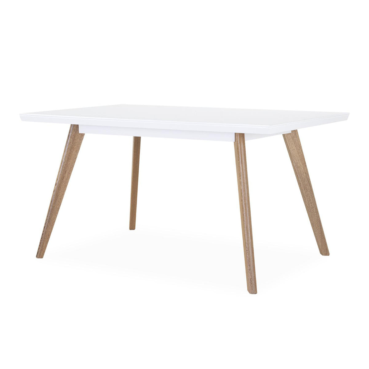 Comedor 6 Puesto Bruno Eurolino Marfil, Natural y Blanco