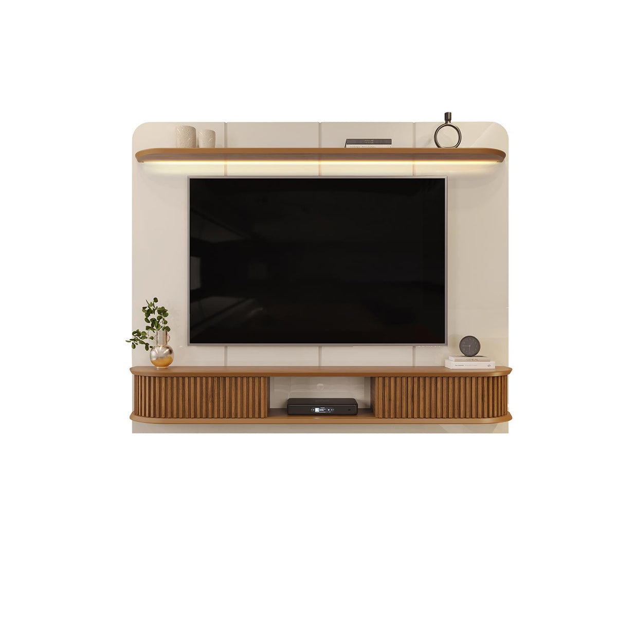 Panel Tv Cami 215X169X38 Off White, Champana