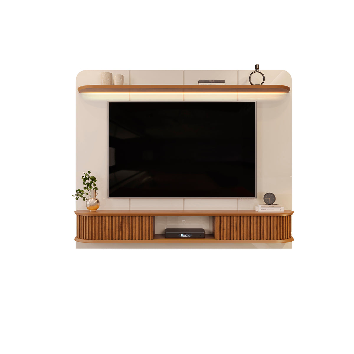 Panel Tv Cami 215X169X38 Off White, Champana