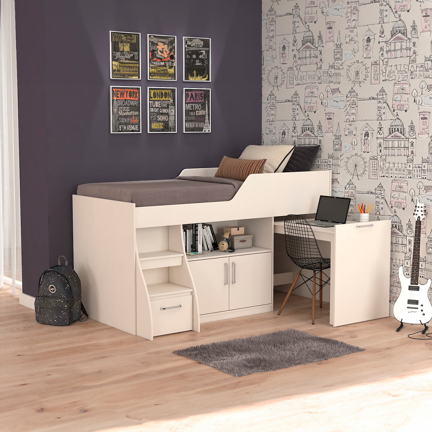 Cama Multifuncional Yara Off White