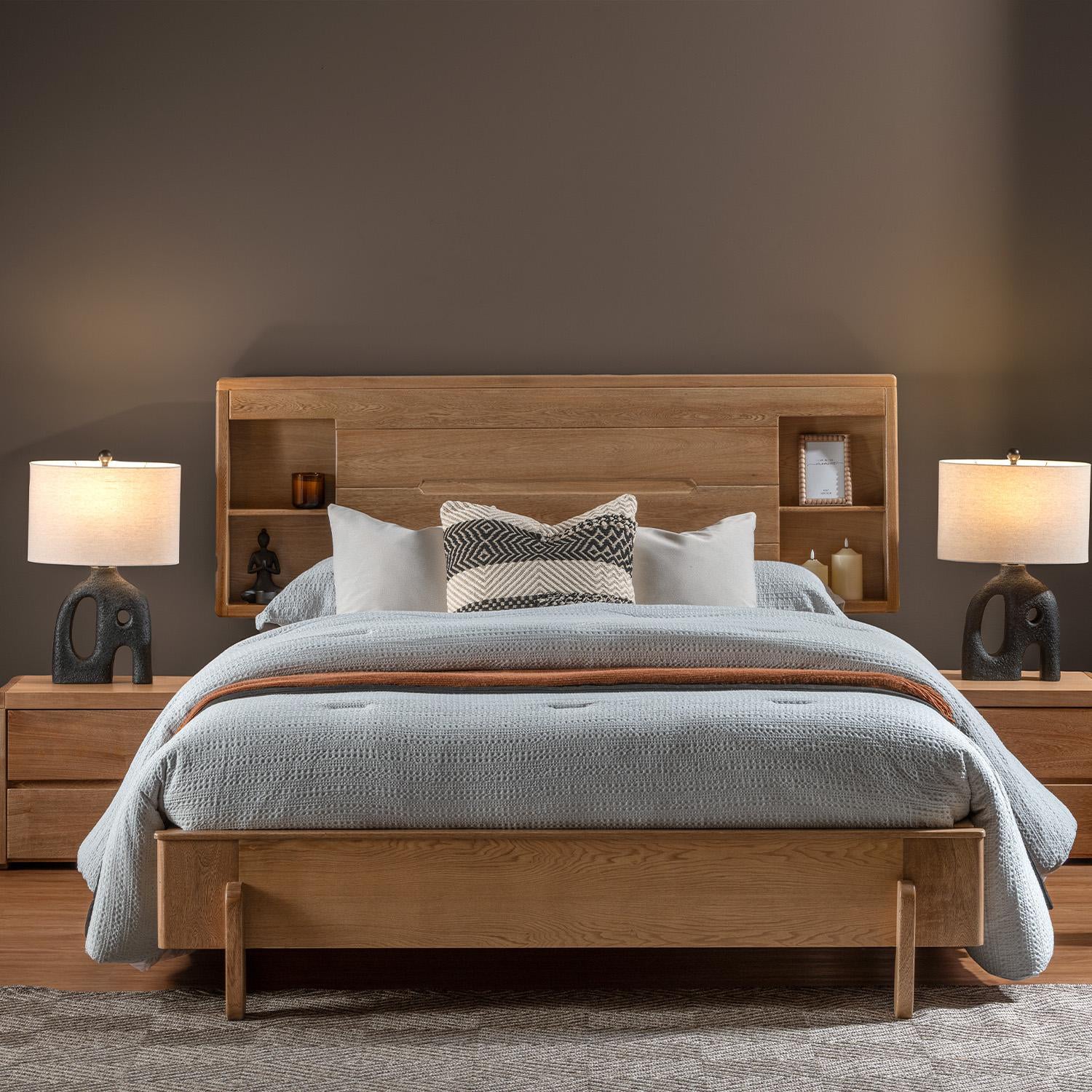 Cama Full Dublin Roble Natural