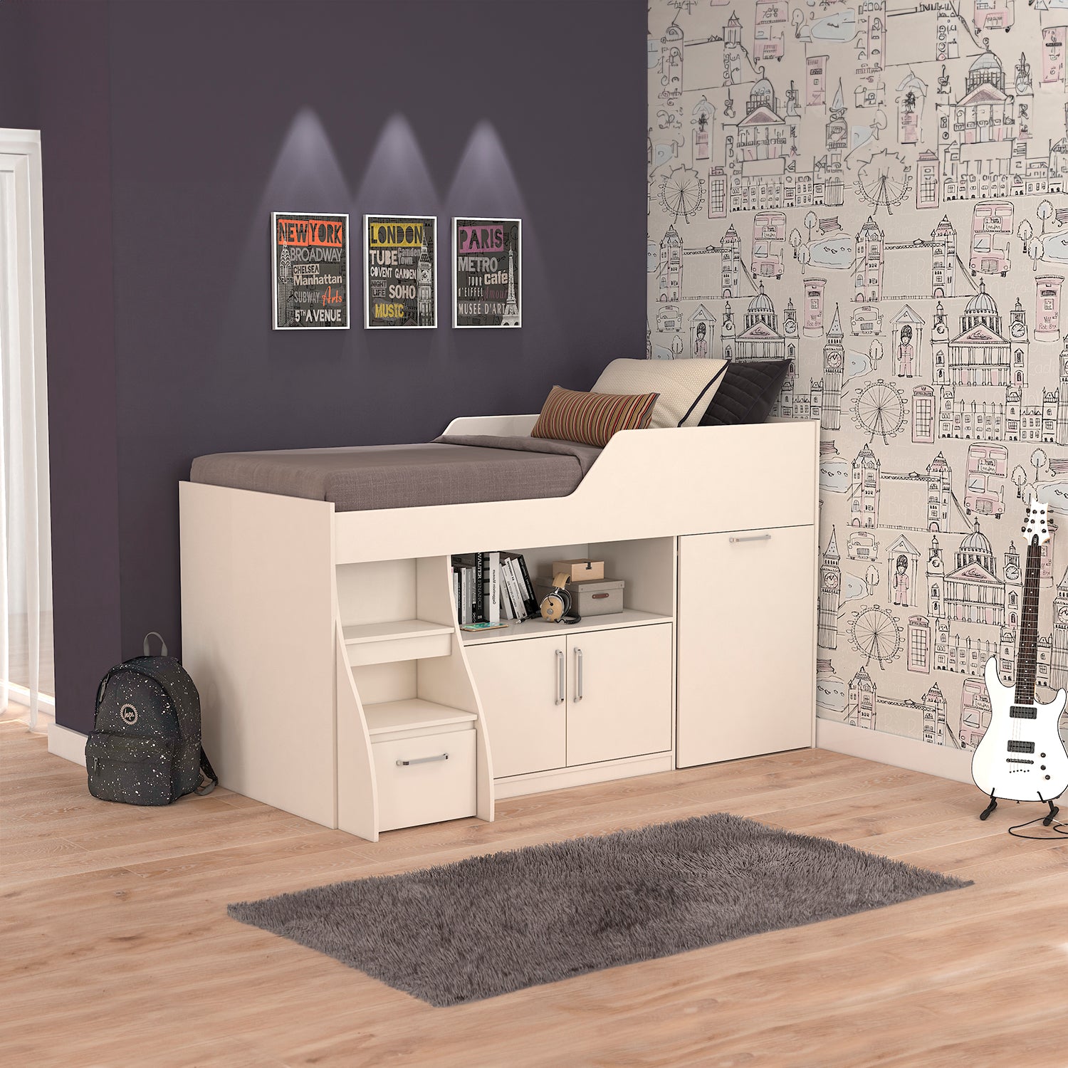 Cama Multifuncional Yara Off White