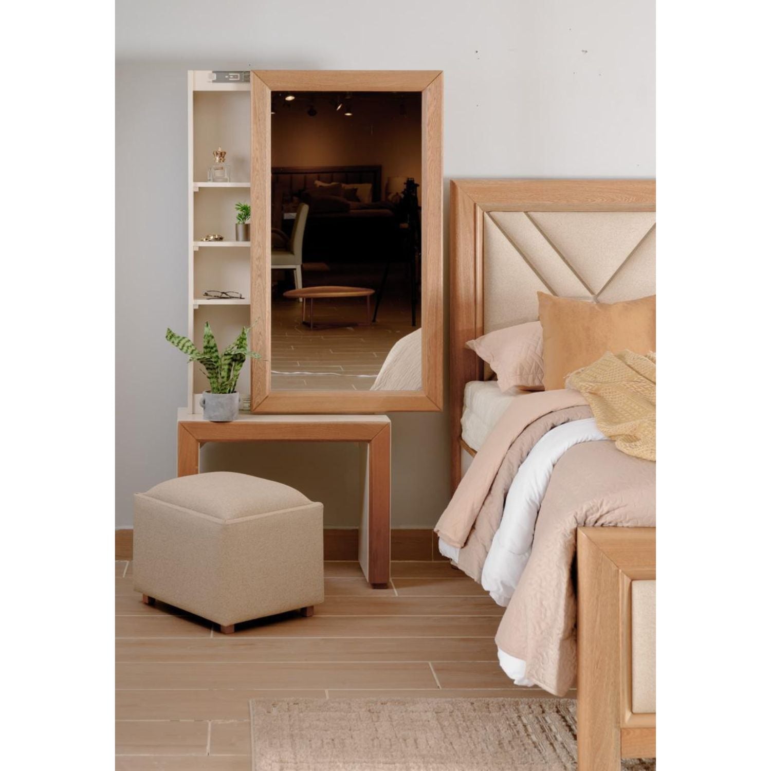 Recámara King Marriot Eurolino Beige, Natural
