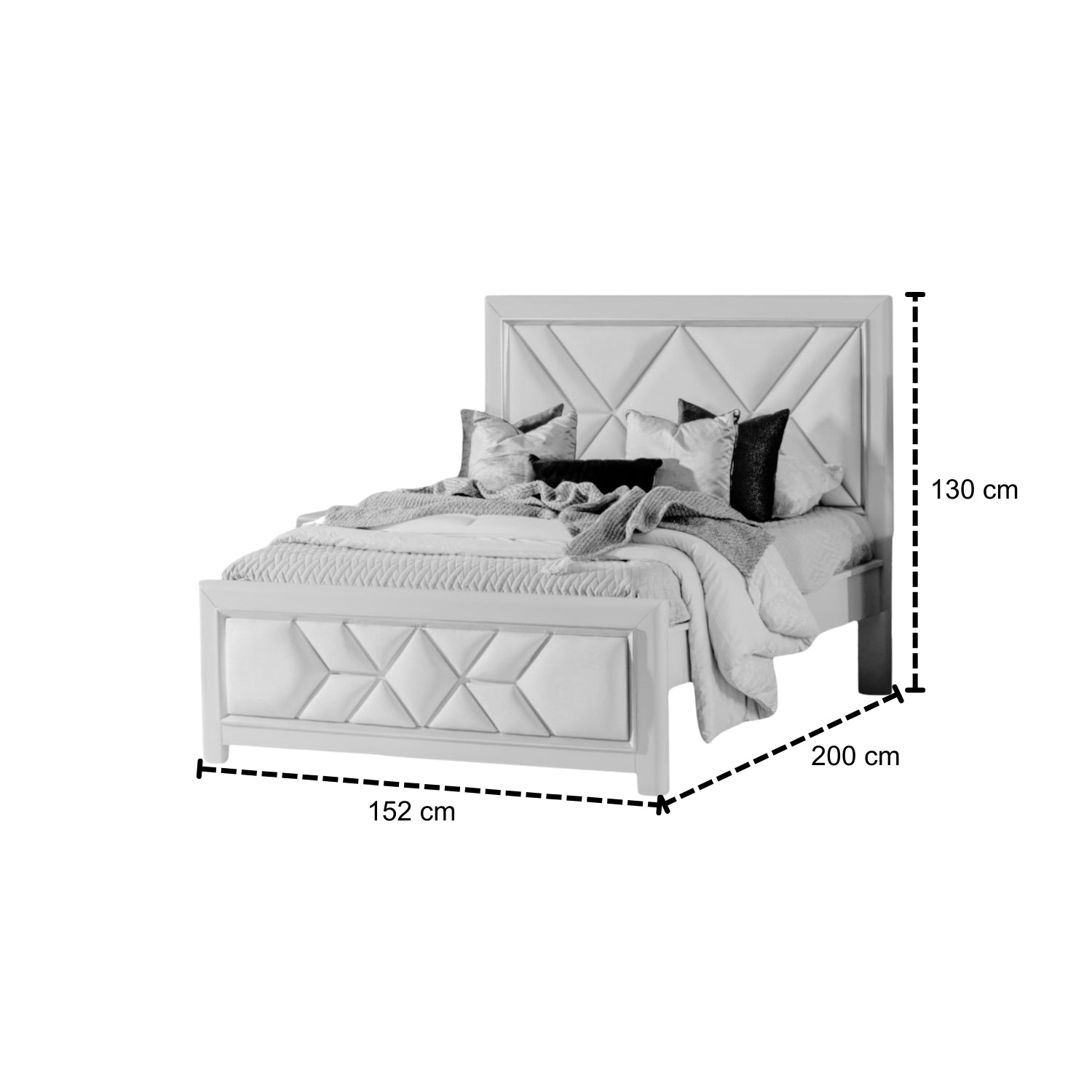 Cama Full Marriot Eurolino  Beige, Greige, Champaña