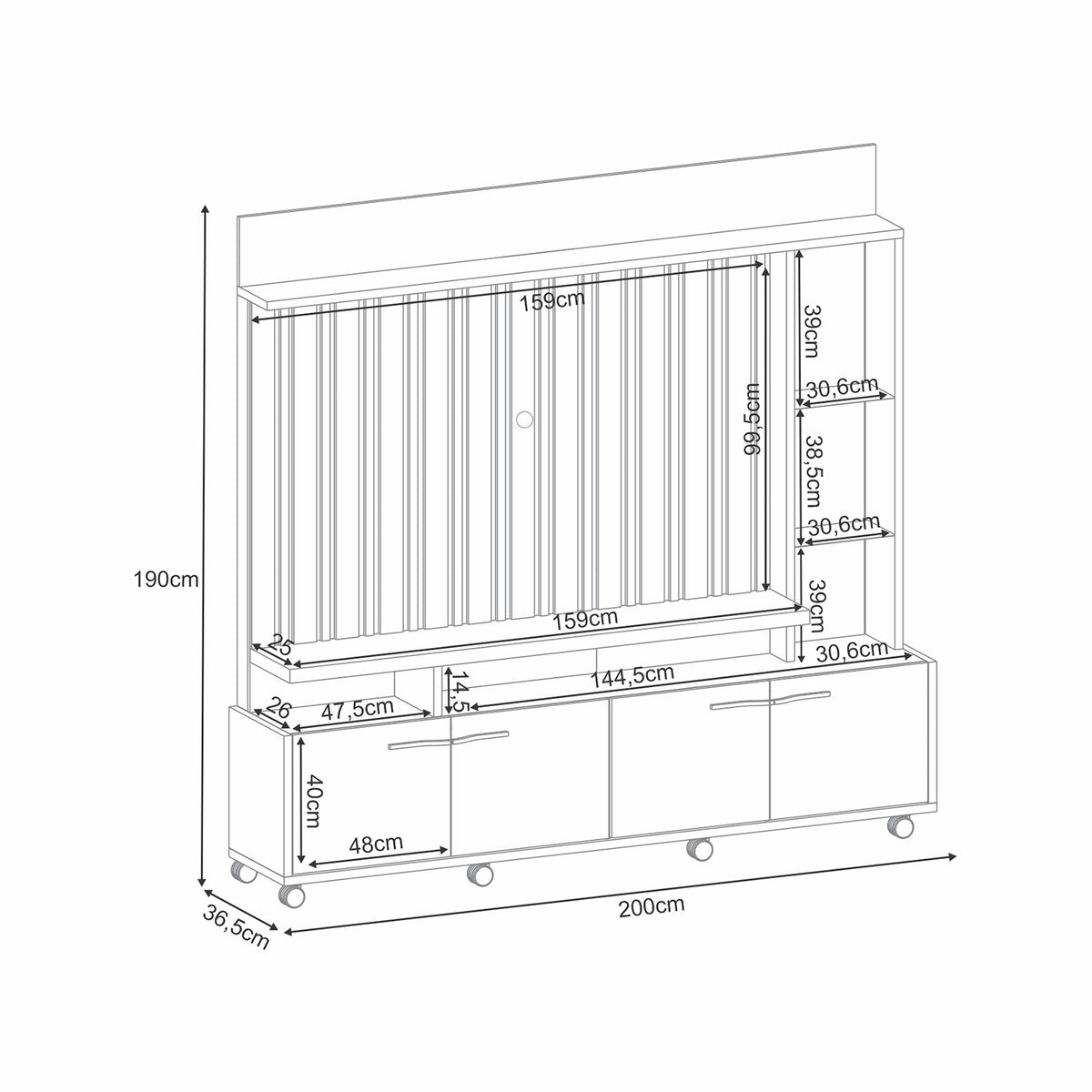 Centro Entretenimiento Titan Natural, Off White