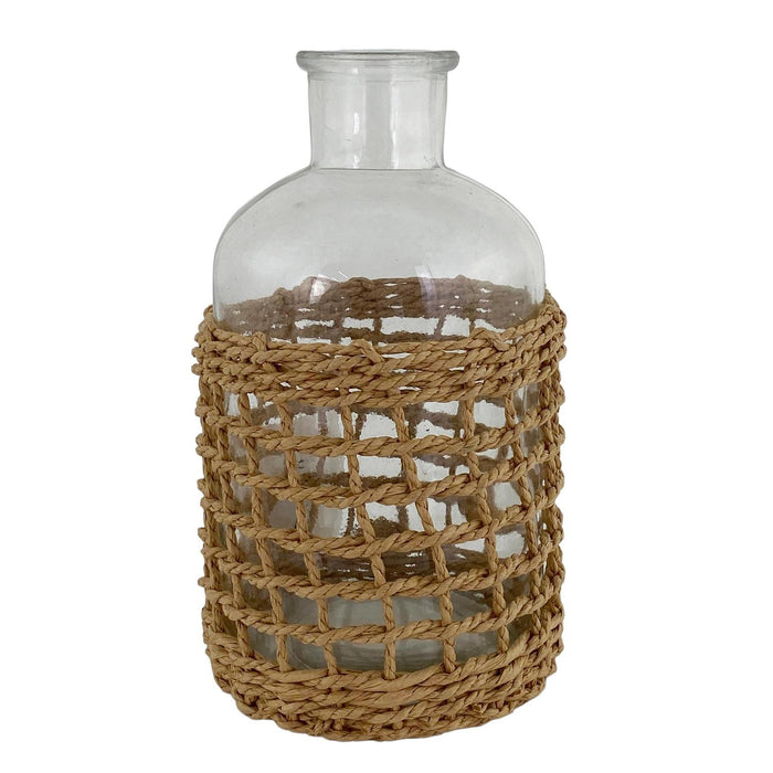 Jarron  8X8X16 Vidrio-Natural