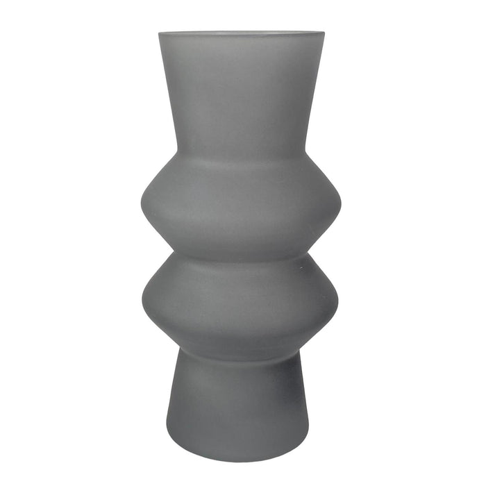 Jarron 10X10X20 Gris Traslucido