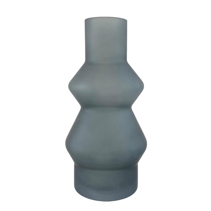 Jarron 13X13X25 Gris Traslucido