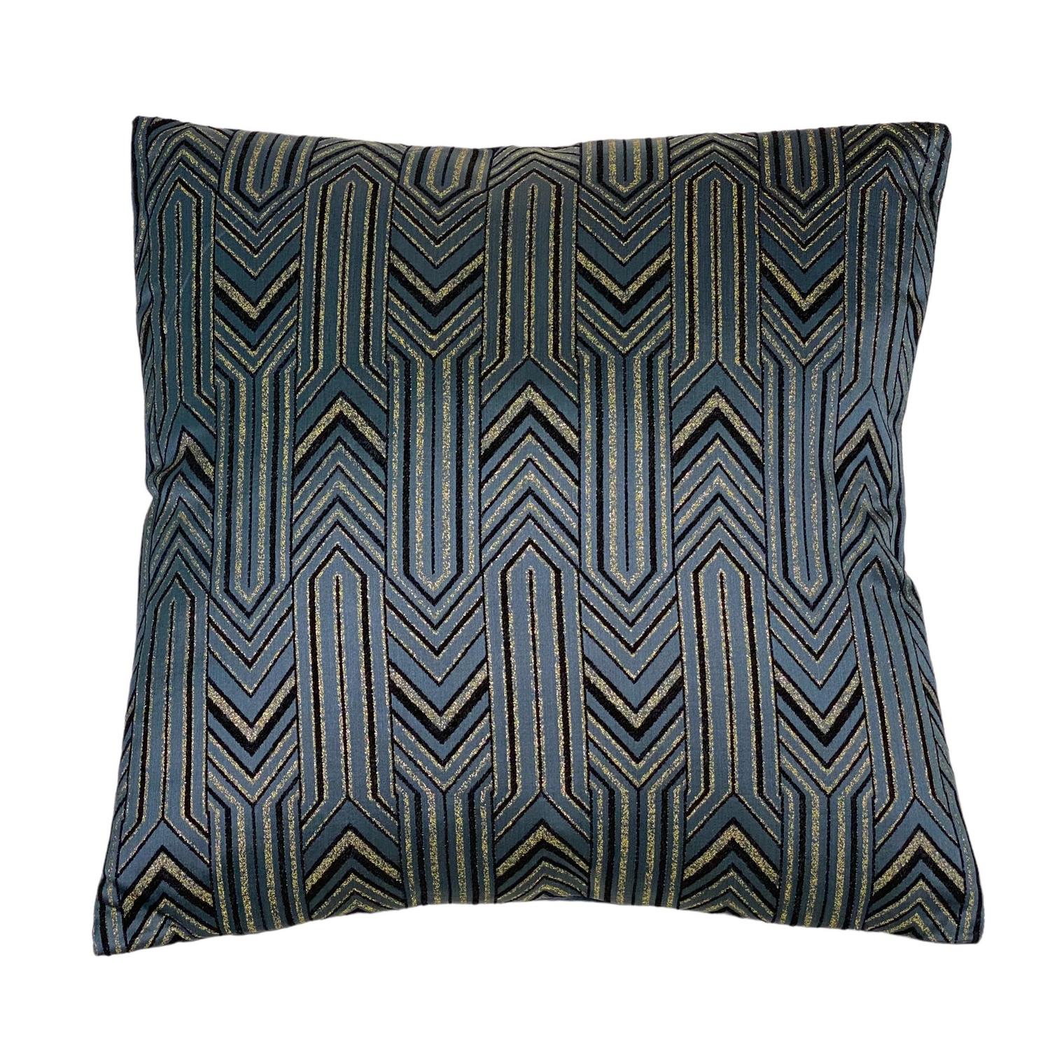 Cojin 45X45X3 Azul Negro 450G