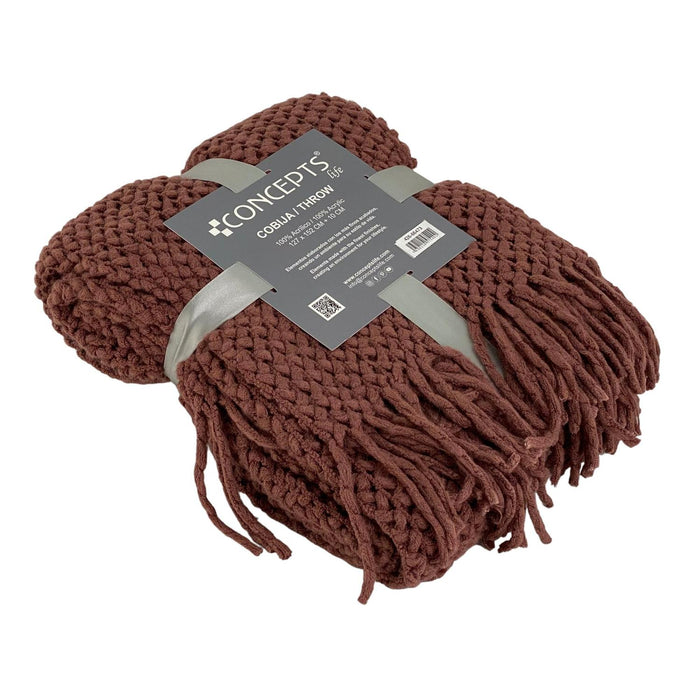 Manta 152X127X0.5Cm  Rojo Oscuro