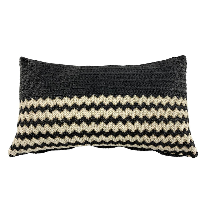 Cojin 50X30X14 Blanco, Negro Peq  350G