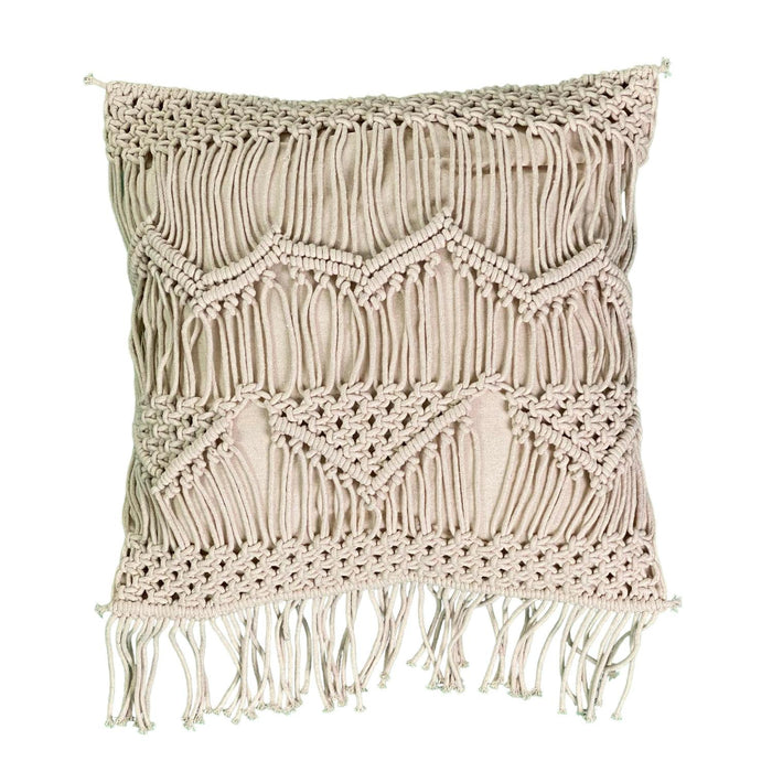 Cojin 45X45X1 Off White/Natural Tejido