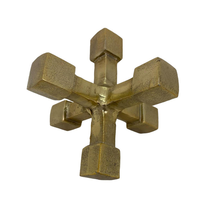 Figura 10.5X10.5X10.5 Dorada Abst