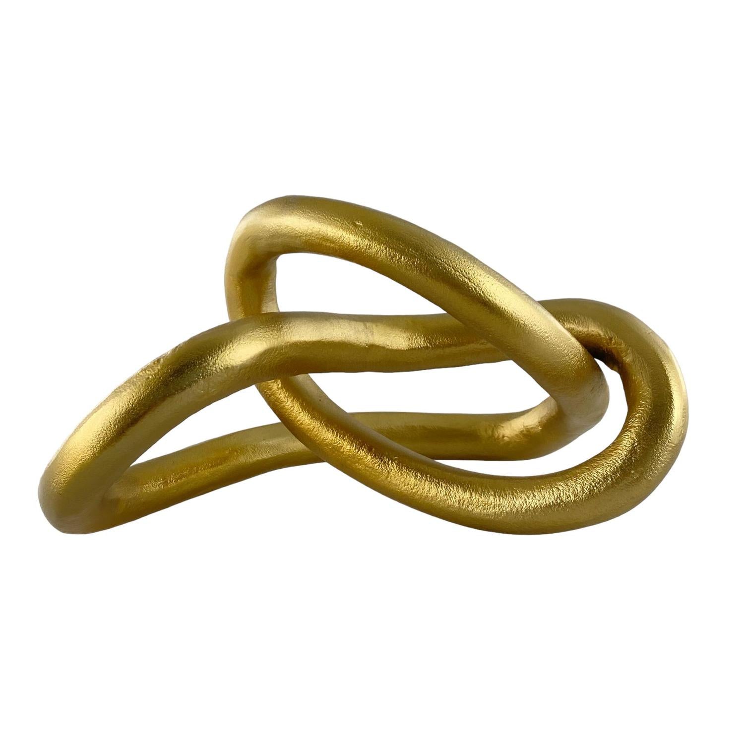 Figura 9X7X5  Dorada Abst Anillos