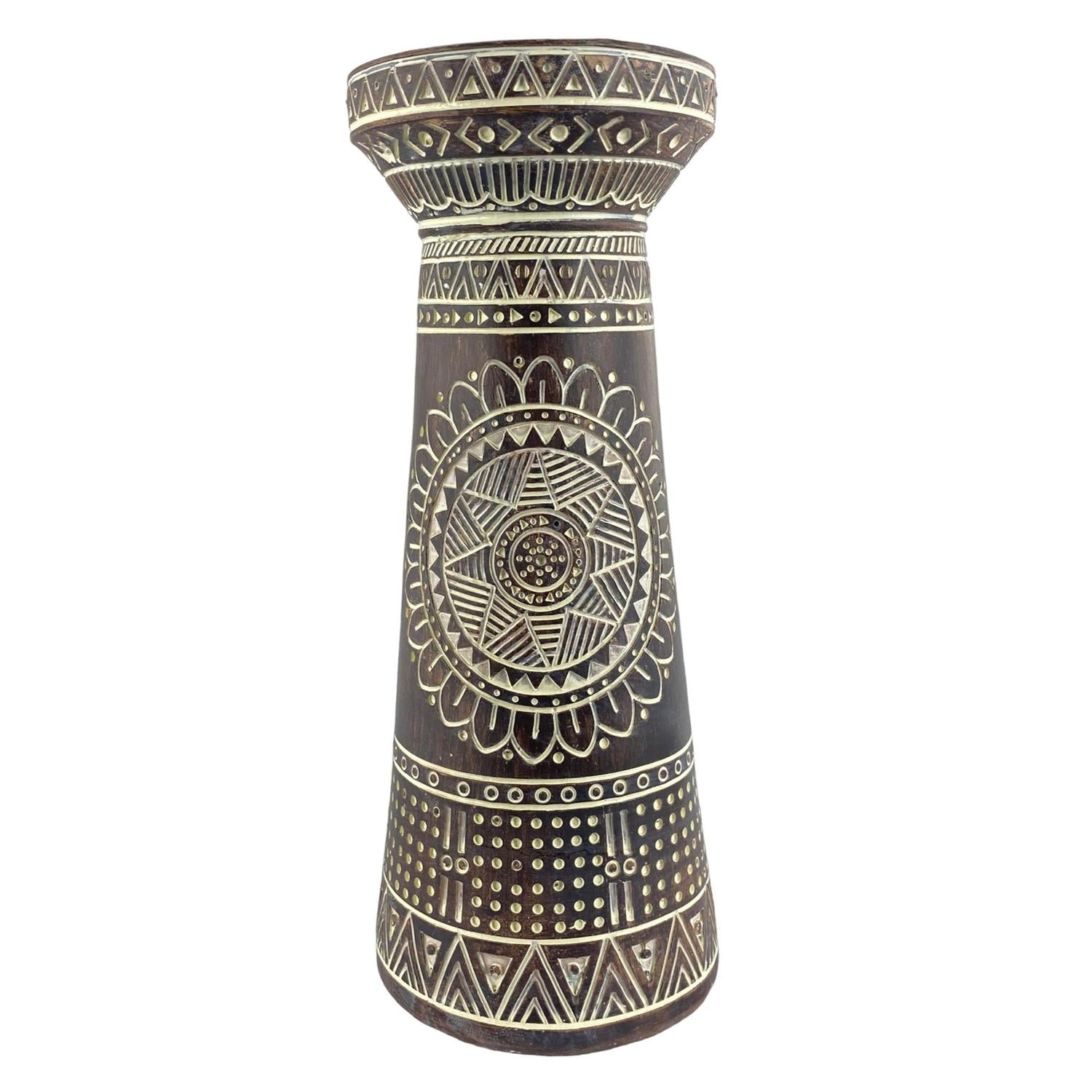 Candelabro 9.5X9.5X25 Choco
