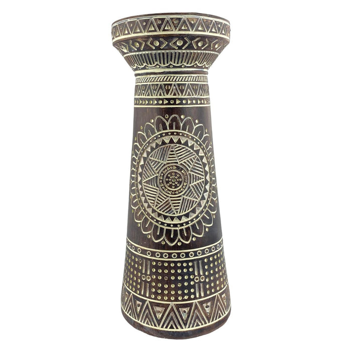 Candelabro 9.5X9.5X25 Choco