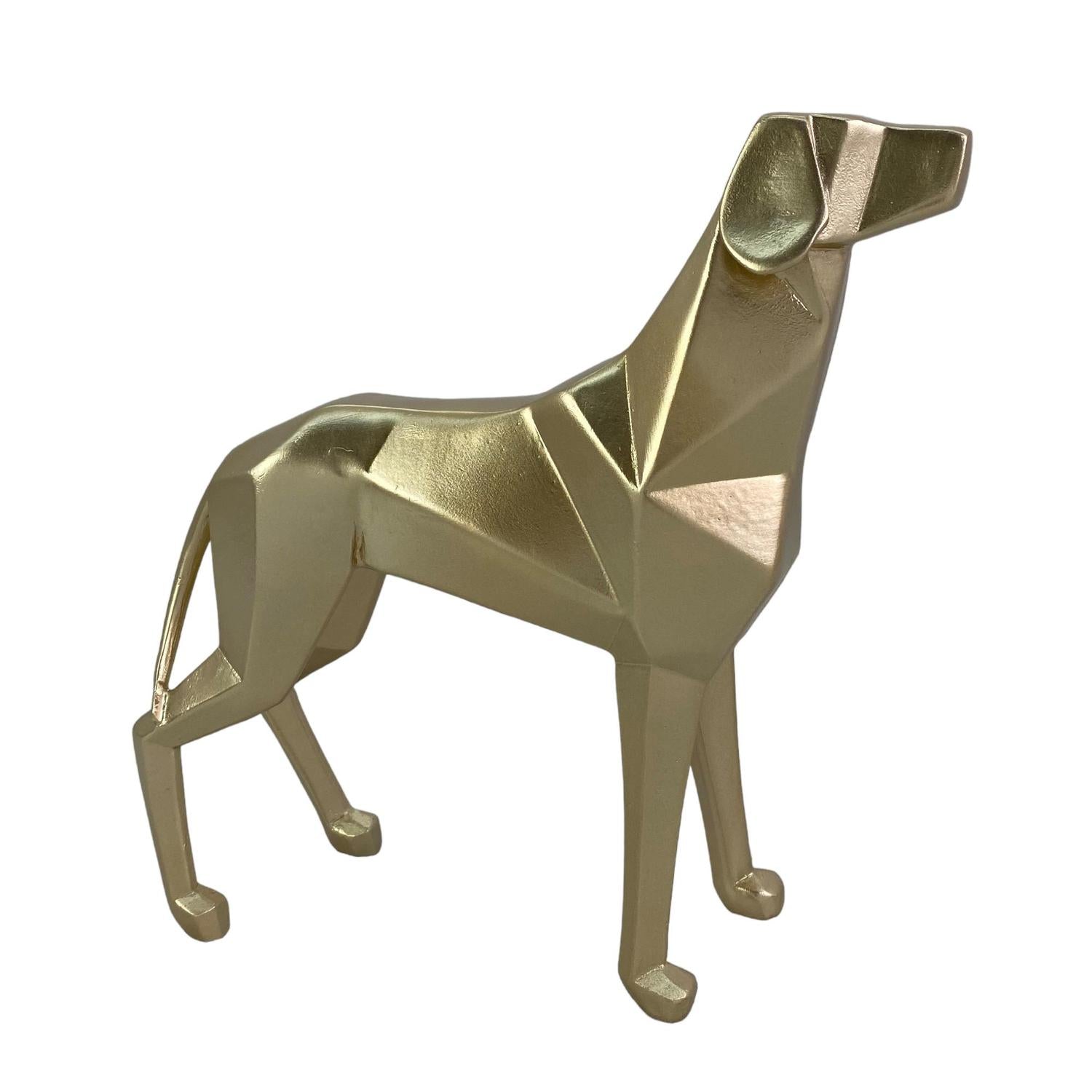Figura   20.5X6X20.5 Dorado Perro
