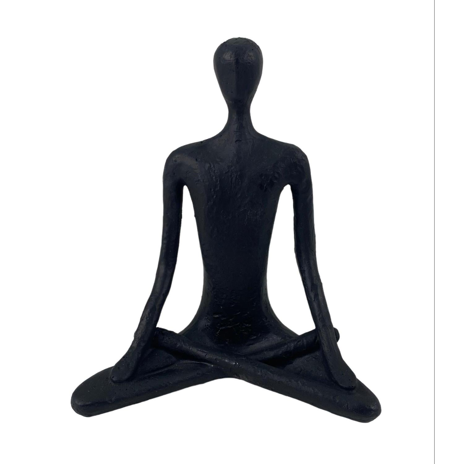 Figura 11.8X6.2X13.8 Negro Abst Yog Sent