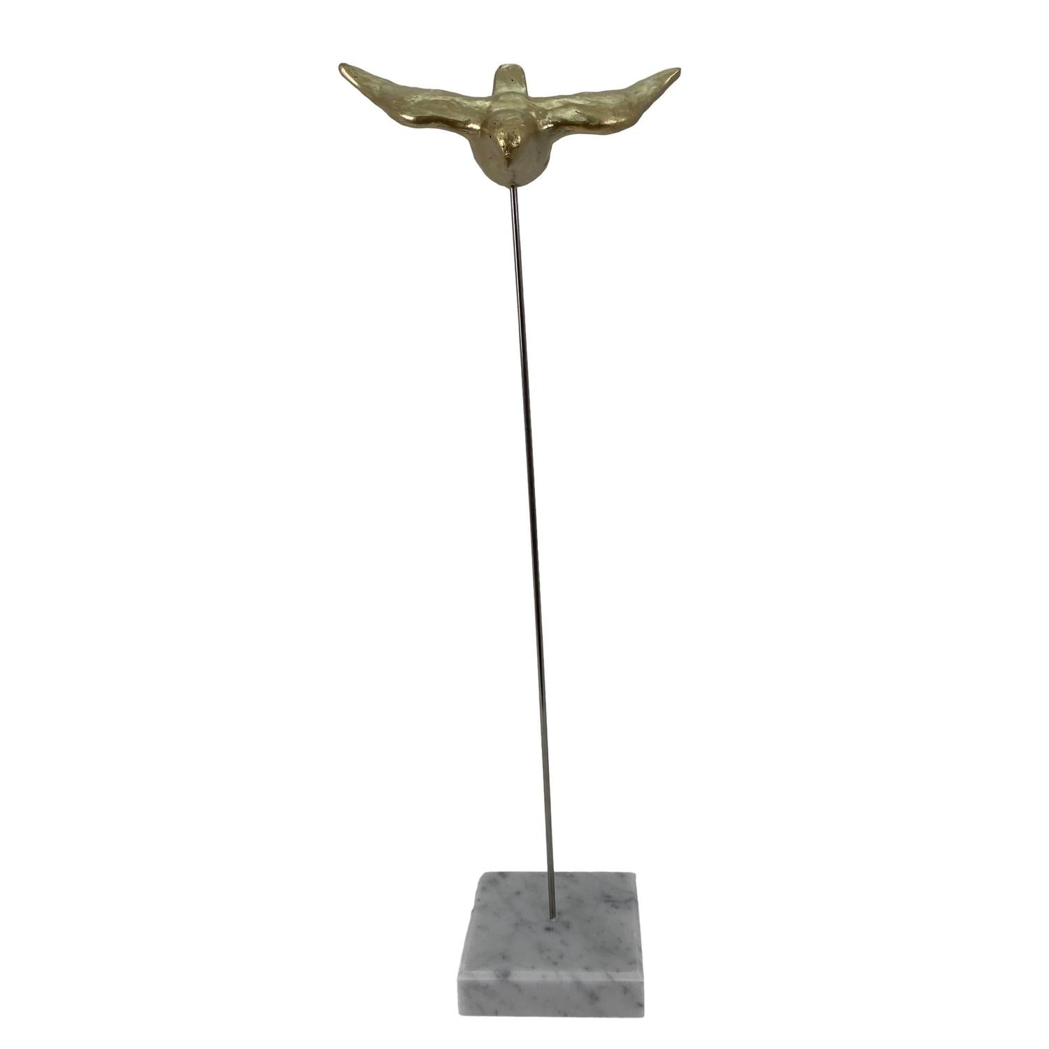 Figura 14.3X8X40Dorada Abst Ave Grande