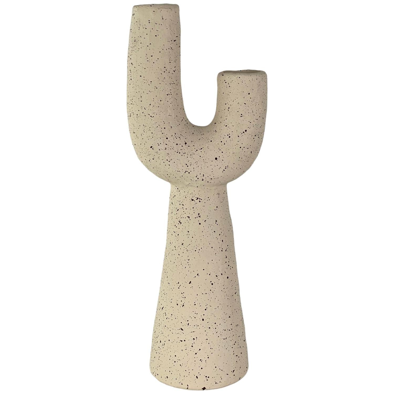 Jarron 13.5X9.5X36 Beige Cemento