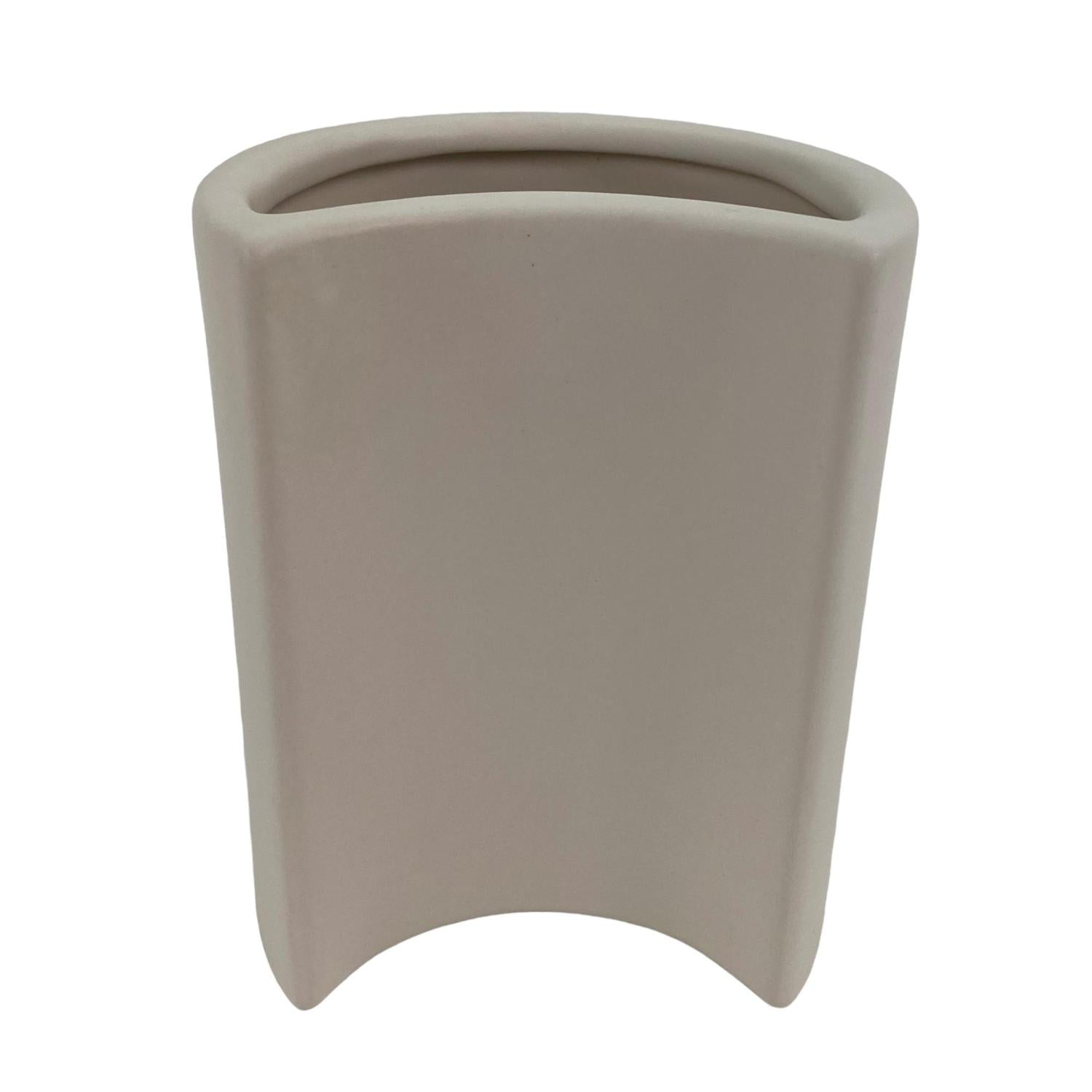 Jarron  11.8X9.8X15.3 Gris Rectangular