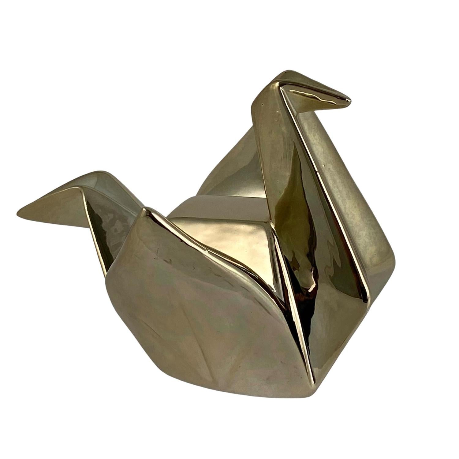 Figura 17.7X15.5X13 Dorada Grulla