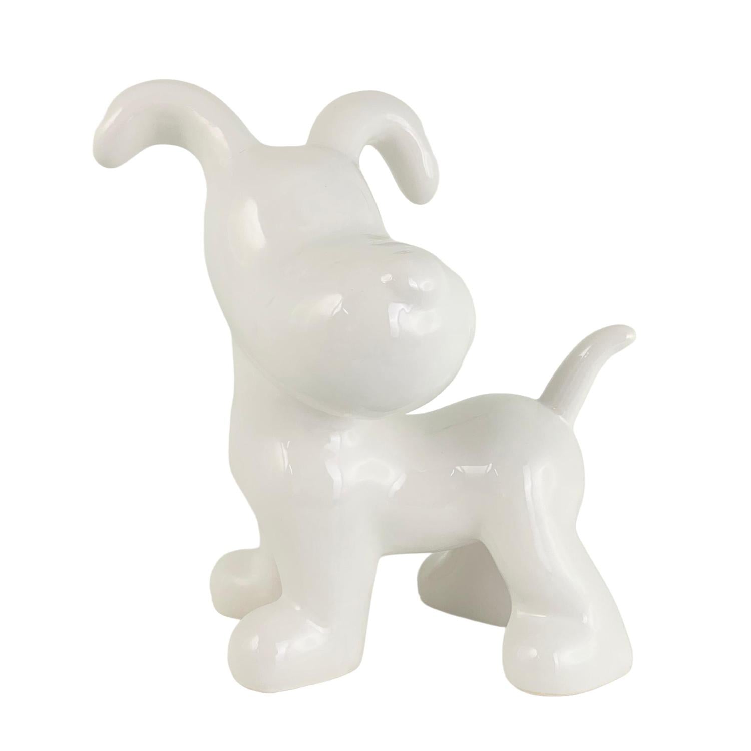Figura 23.5X16X27 Blanco Perro