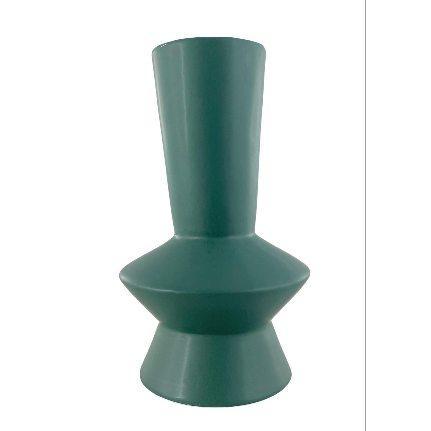 Jarron 14X14X25.5  Verde Aqua Peq