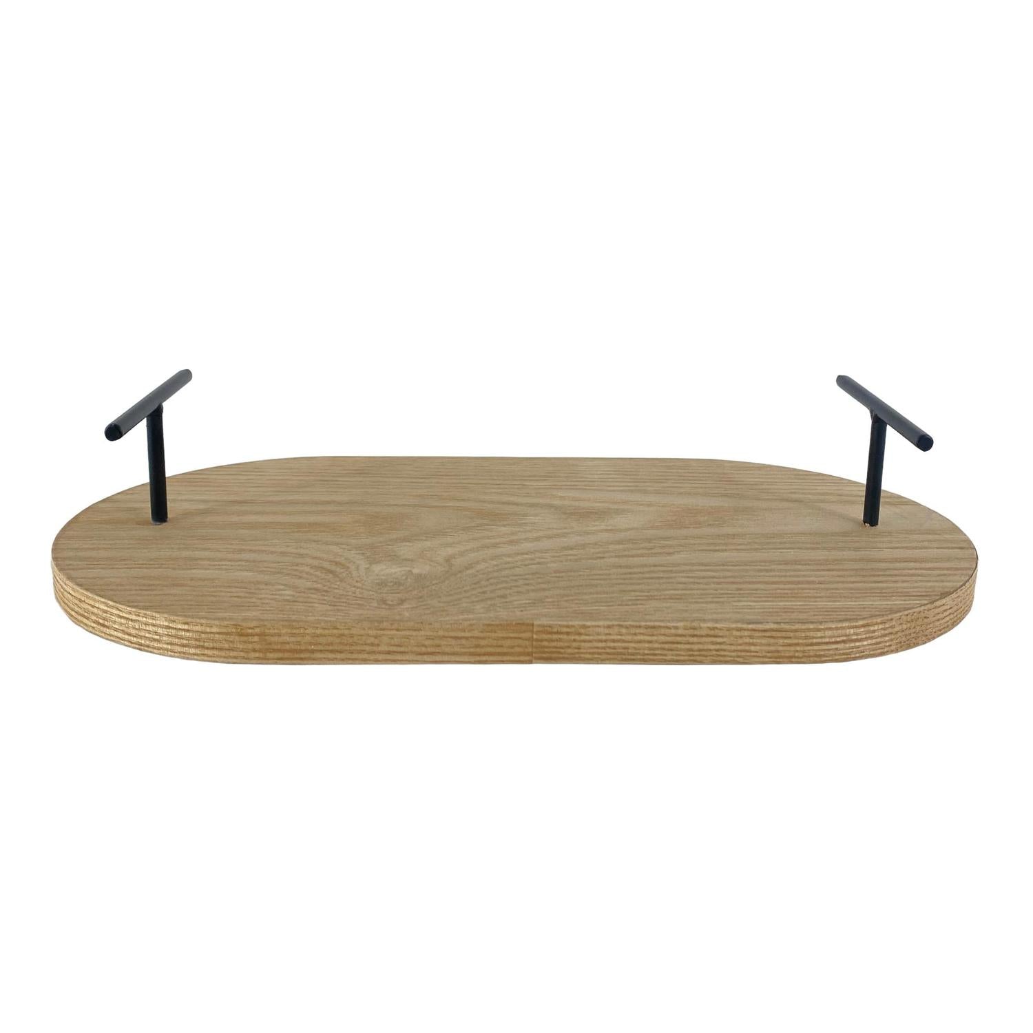 Bandeja 29.5X16X5.8 Madera Ovalada Peq