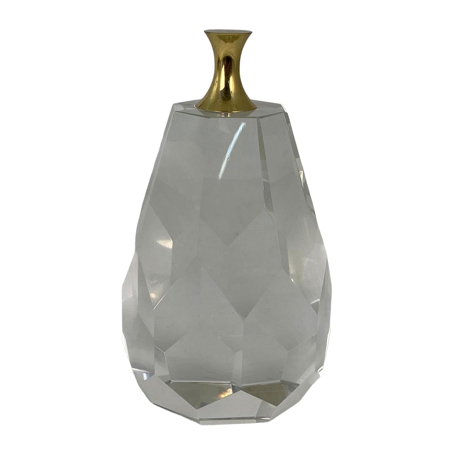 Figura 9X9X16 Plata Cristal Dec Pera
