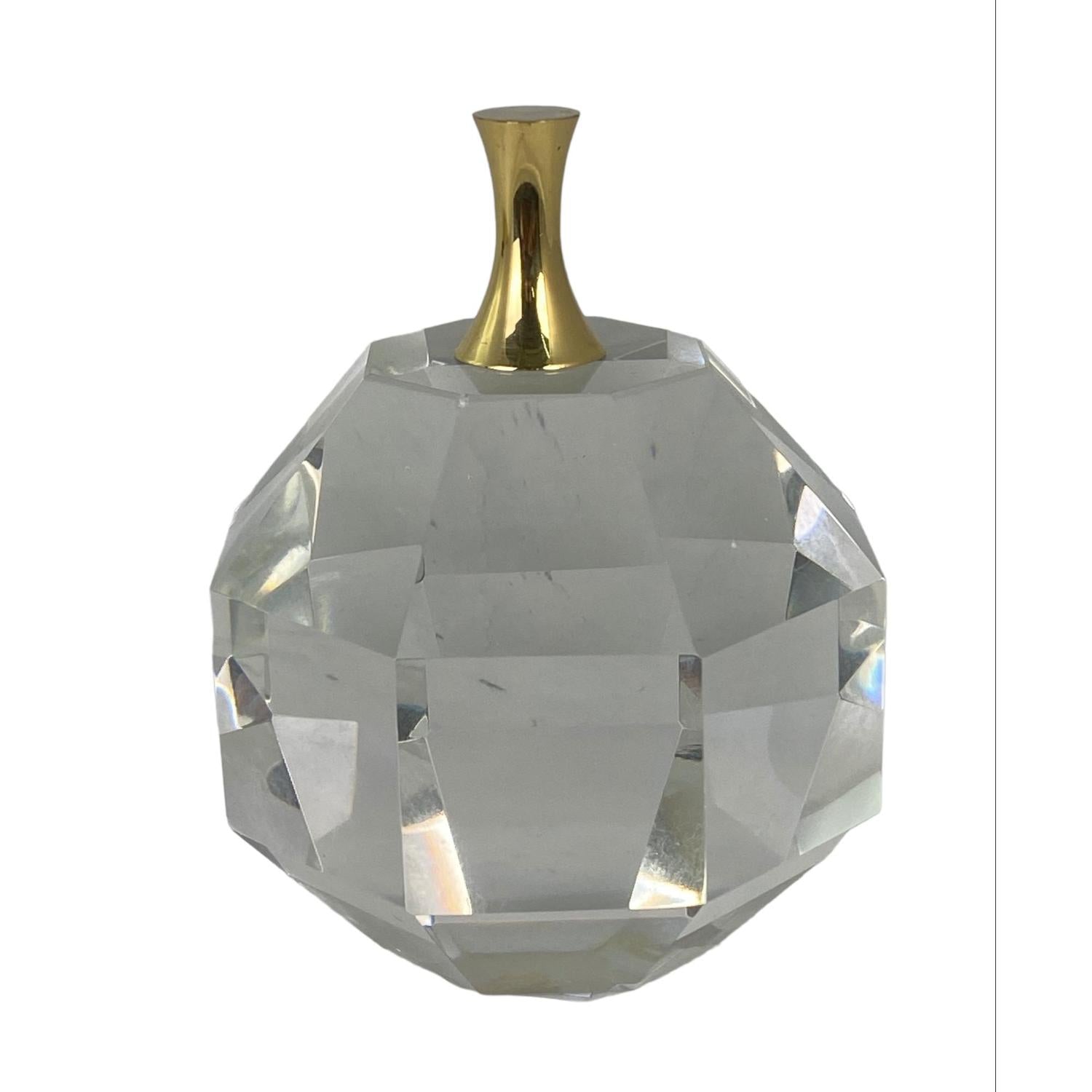 Figura 9X9X12 Plata Cristal Dec Manzana