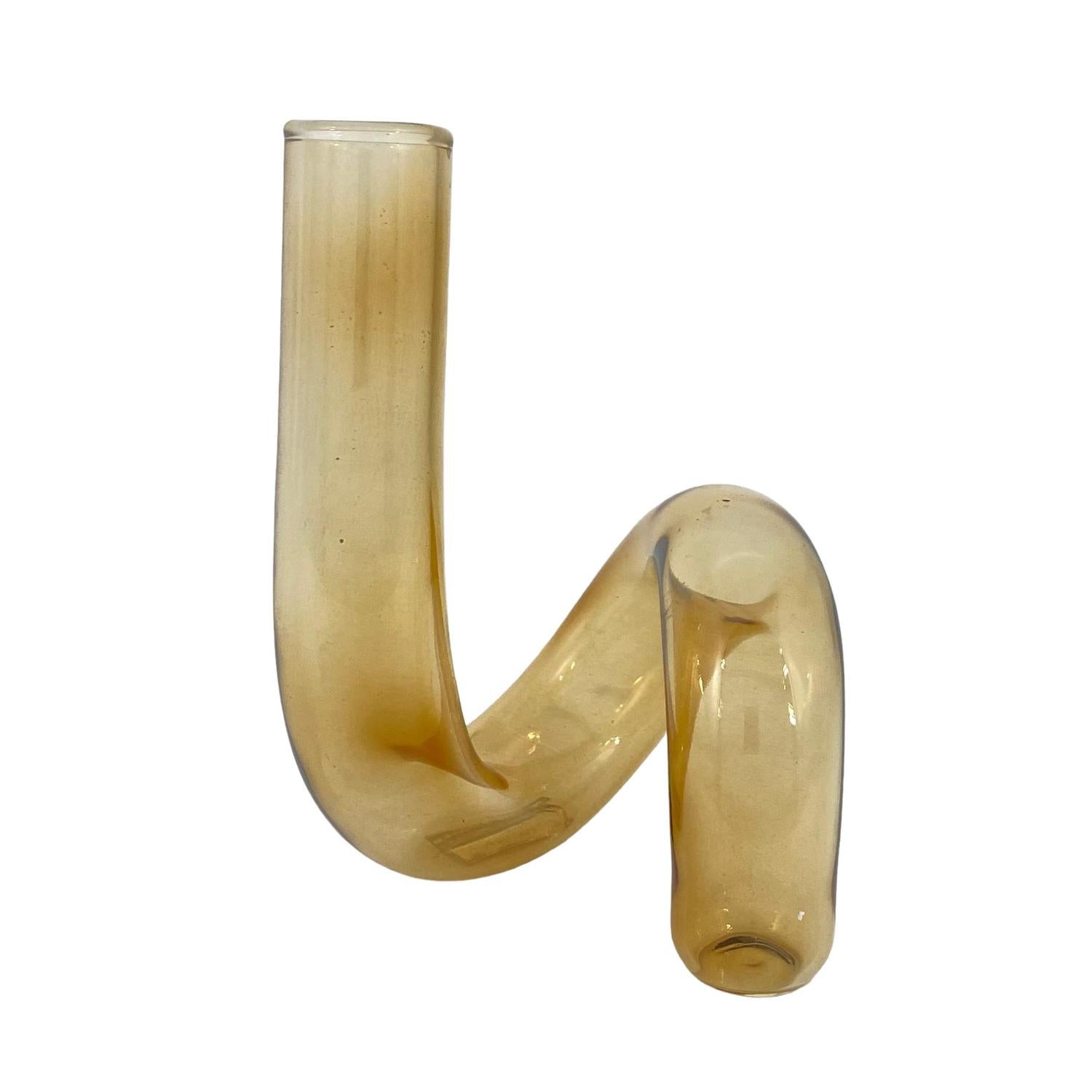 Candelabro 12X12X14 Ambar Cristal