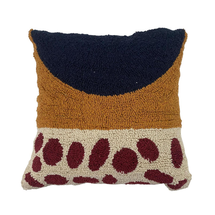 Cojin 45X45X3 Rojo Vino Puntos