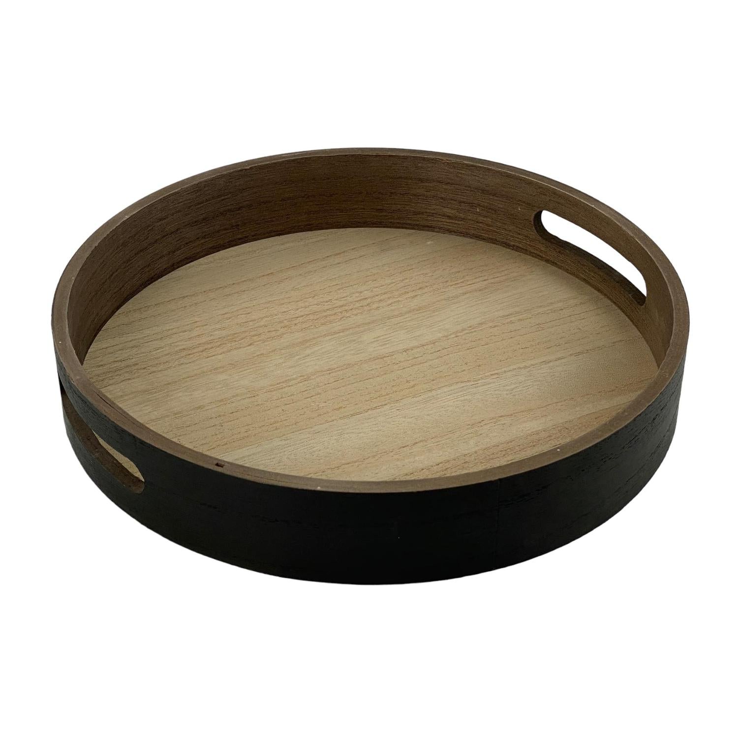 Bandeja 30X30X5 Madera Circular