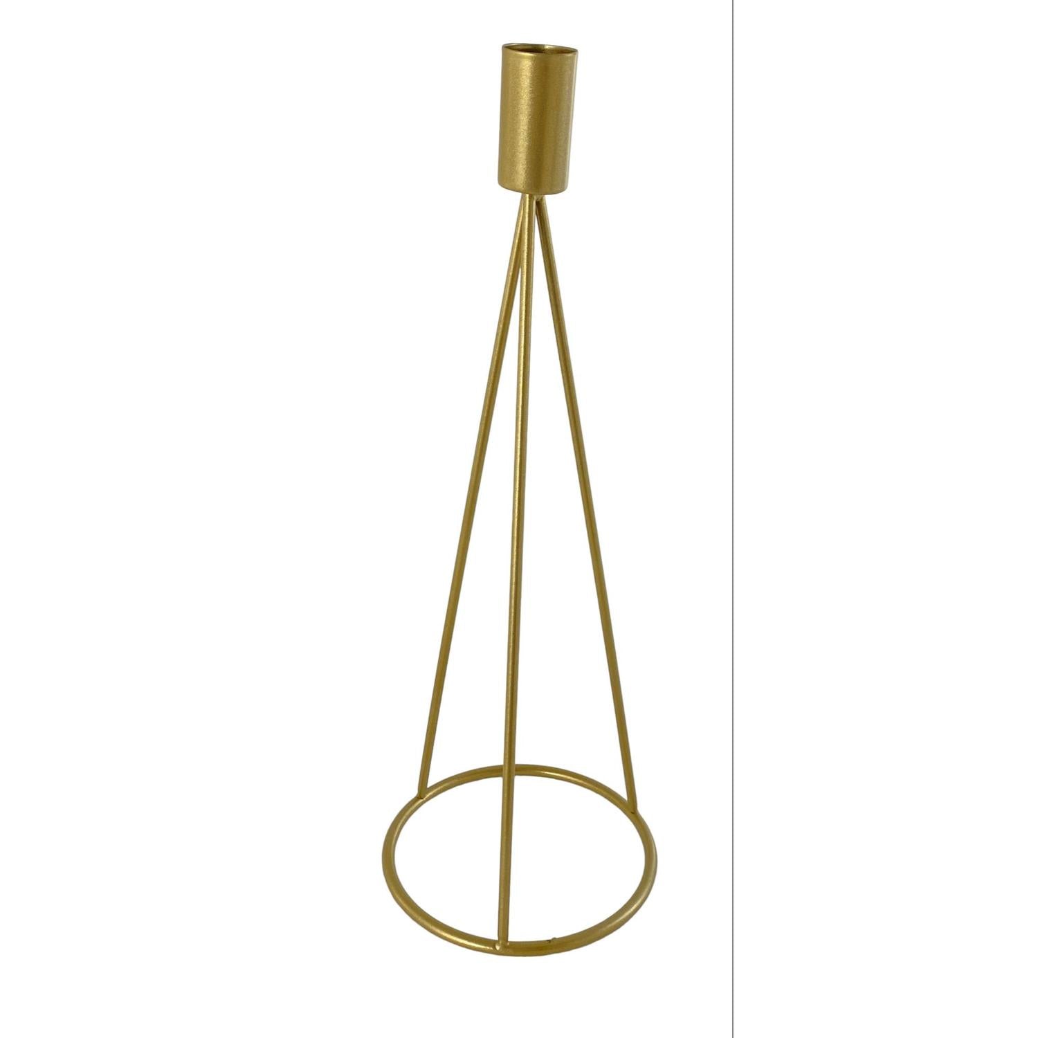 Candelabro 10.5X10.5X30 Dorado