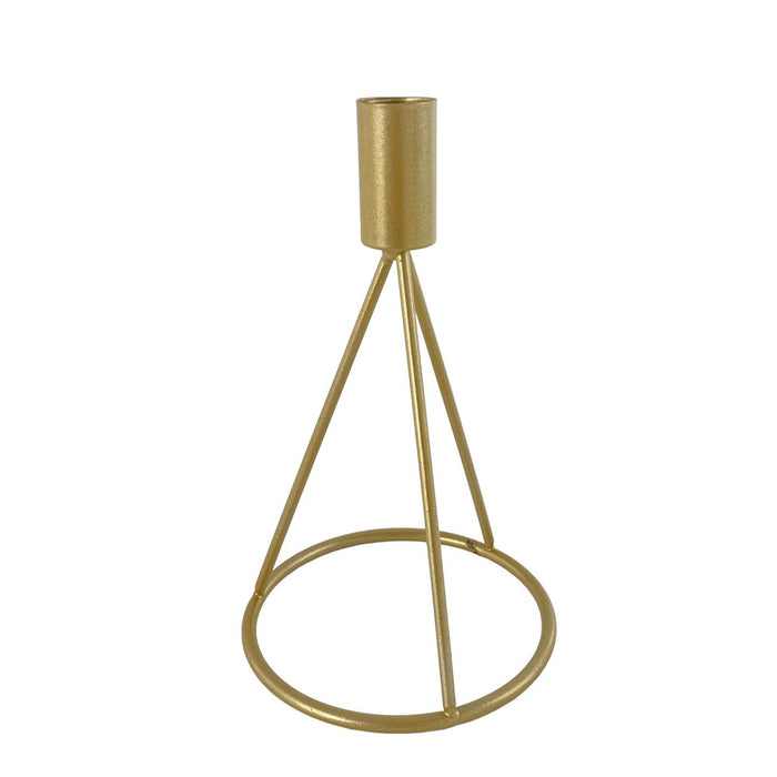 Candelabro 10.5X10.5X18.5 Dorado