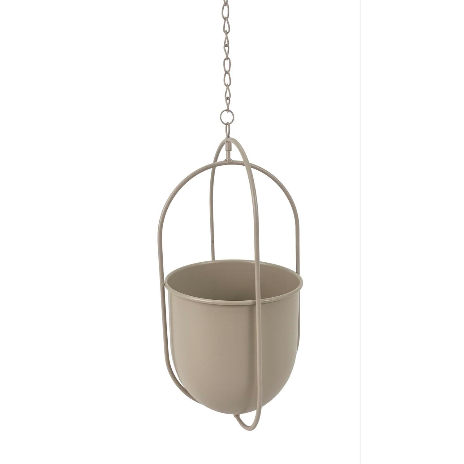 Maceta 17X17X75 Gris Pote Colgante